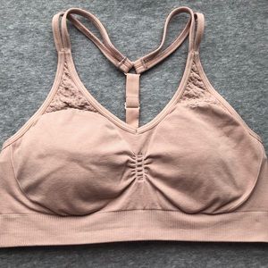 Athlete padded racer back sports bra small